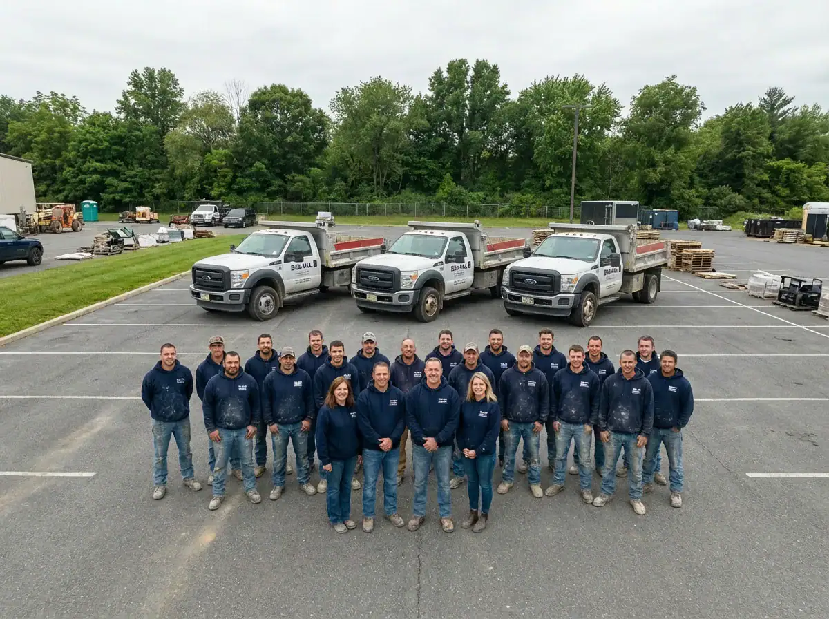 Del Val Basement Waterproofing team at work in Montgomery County